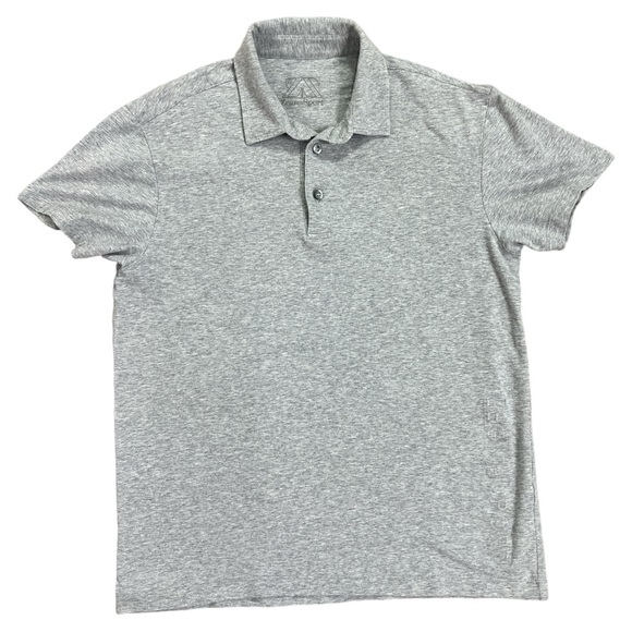 Ermenegildo Zegna Other - Zegna Sport Mens Gray Short Sleeve Polo Shirt Size Medium